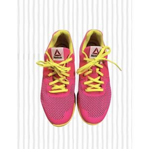 2015 Girls US (5.5) UK (5) Reebok ZPrint AQ9669 Solar Pink/Yellow Shoes